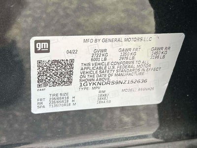 2022 Cadillac XT5 Premium Luxury