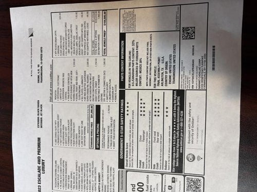 2023 Cadillac Escalade Premium Luxury