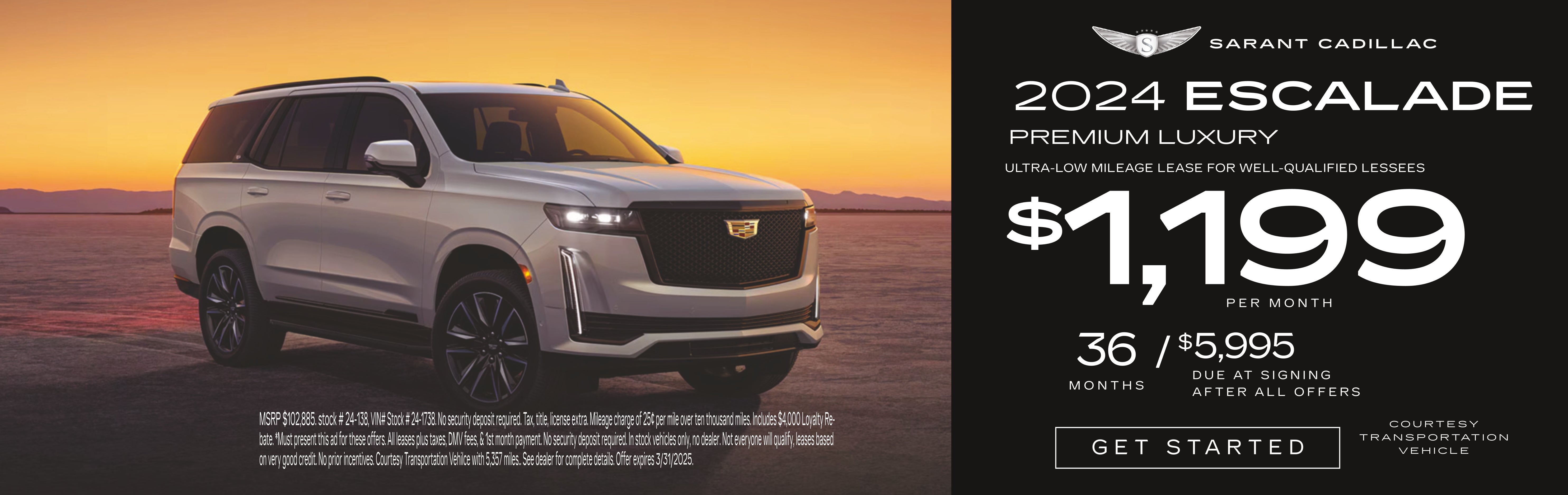 2024 Escalade Premium Luxury