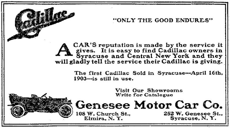 1903 Cadillac Info Card
